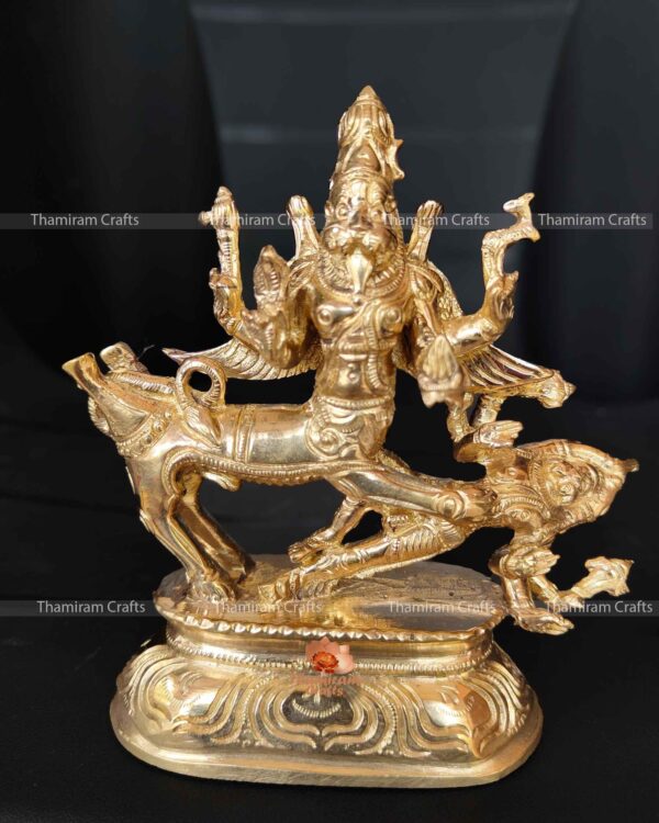 panchalogam-sarabeshwara-swamy-idol